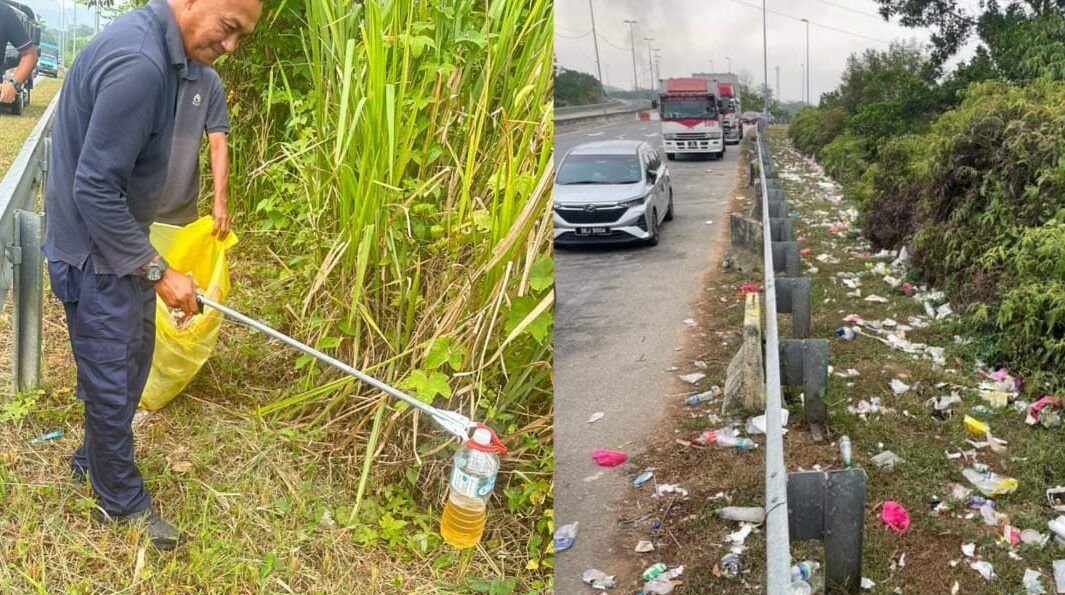 Air Kencing antara ribuan di bahu jalan LTU