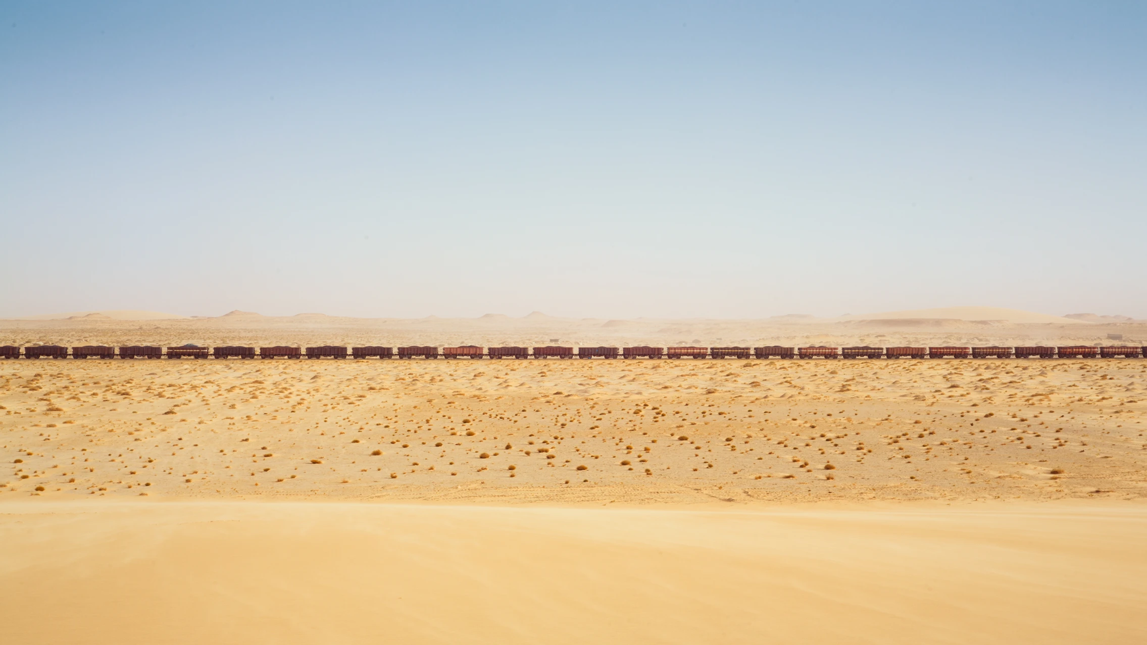 Keretapi Bijih Besi Mauritania panjang 3km