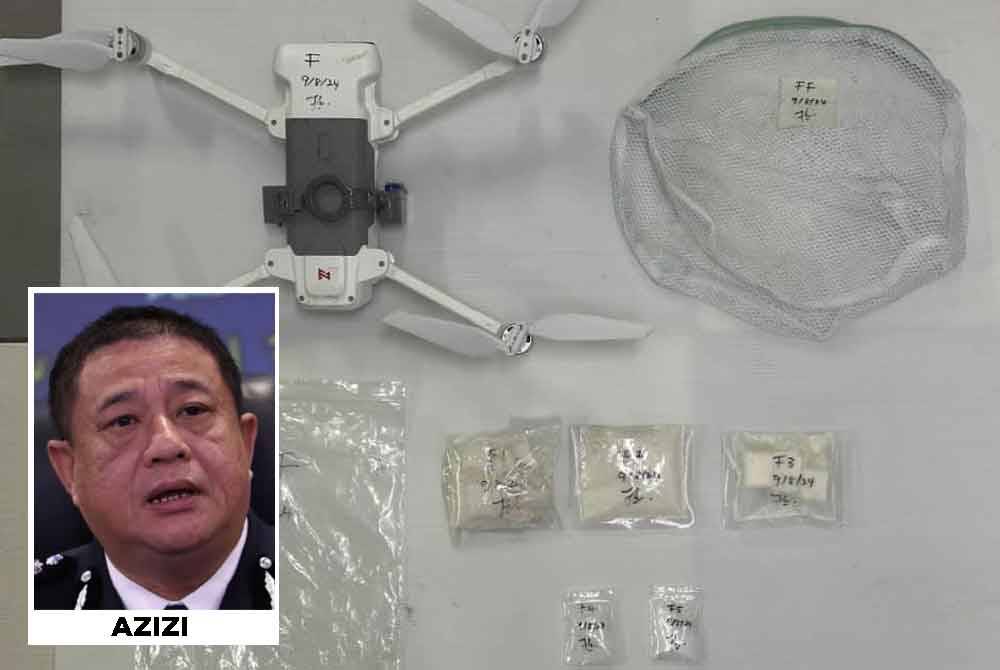 Kes pertama di Malaysia  guna Dron seludup dadah ke penjara Tapah