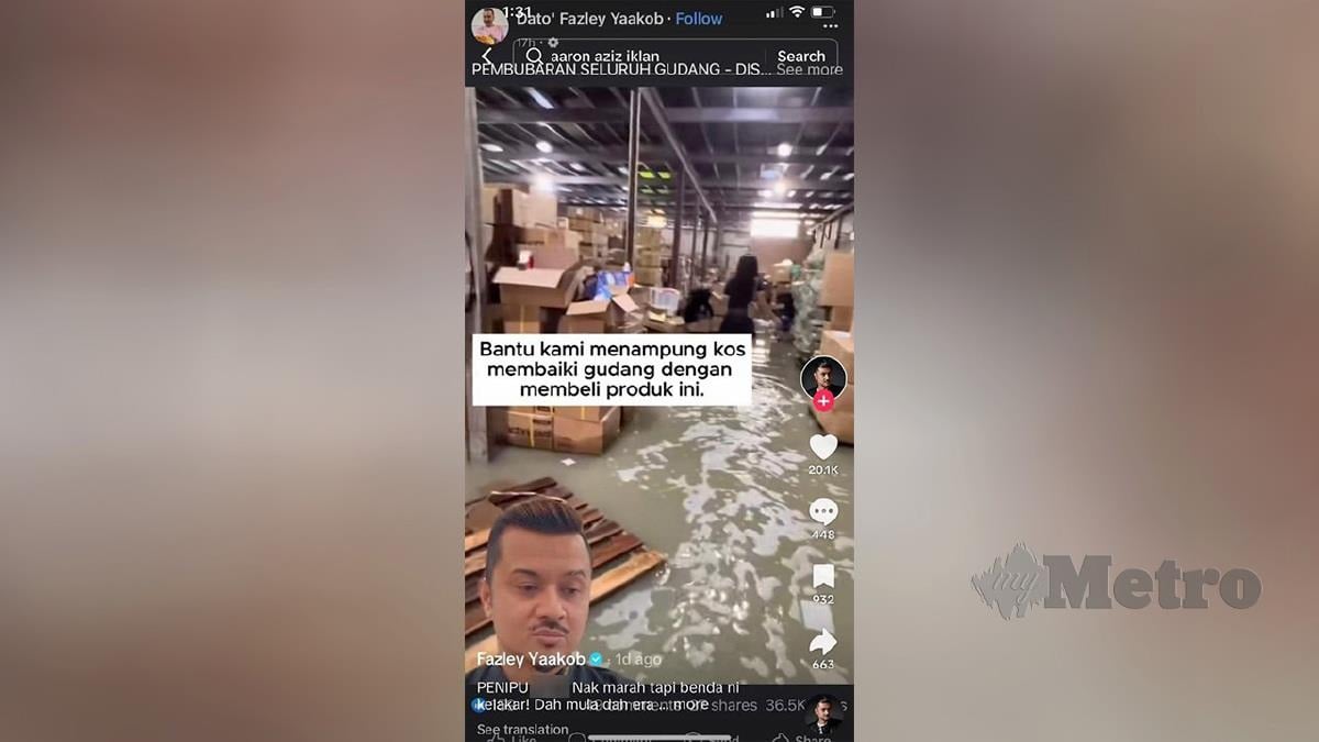 [Video] Fazley Yaakob pula jadi mangsa penipuan dalam talian (Scammer)